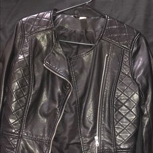 Pleather biker jacket
